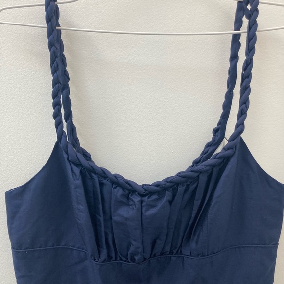 J.Crew 100% silk dress in navy size 6 - Picture 5 of 9